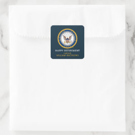 Amerikaanse marine | Marine Embleem | Gefeliciteer Vierkante Sticker
