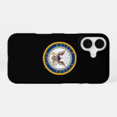 Amerikaanse marine | Marine Embleem iPhone 16 Hoesje (Achterkant horizontaal)