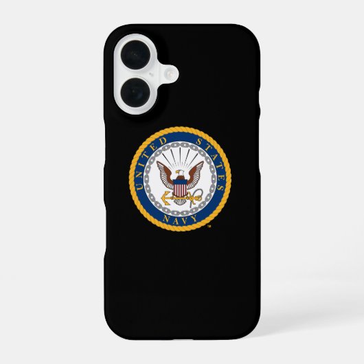 Amerikaanse marine | Marine Embleem iPhone 16 Hoesje (Achterkant)