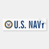 Amerikaanse marine | Navy Emblem Bumpersticker (Voorkant)
