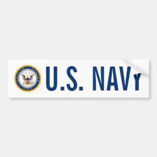 Amerikaanse marine   Navy Emblem Bumpersticker