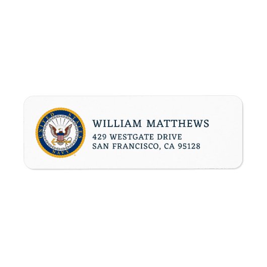 Amerikaanse marine | Navy Emblem Etiket (Voorkant)