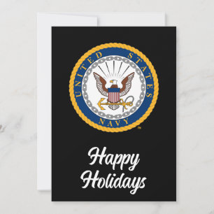 Amerikaanse marine   Navy Emblem Feestdagenkaart