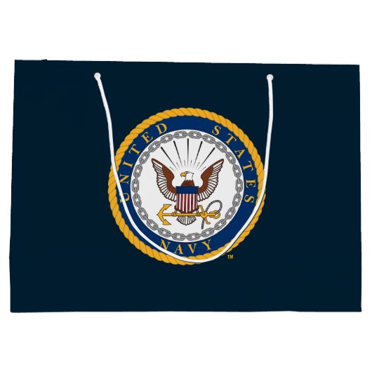 Amerikaanse marine | Navy Emblem Groot Cadeauzakje (Achterkant)