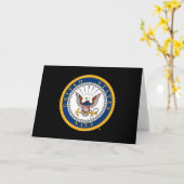 Amerikaanse marine | Navy Emblem Kaart (Gele Bloem)