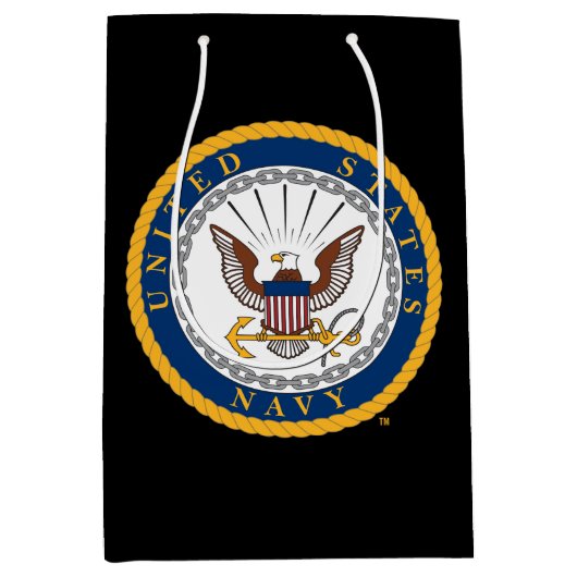 Amerikaanse marine | Navy Emblem Medium Cadeauzakje (Voorkant)