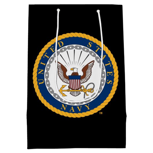 Amerikaanse marine | Navy Emblem Medium Cadeauzakje (Achterkant)