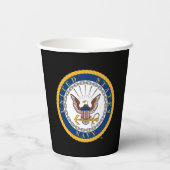Amerikaanse marine | Navy Emblem Papieren Bekers (Achterkant)