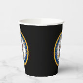 Amerikaanse marine | Navy Emblem Papieren Bekers (Links)