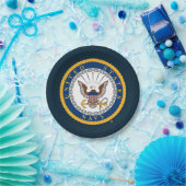 Amerikaanse marine | Navy Emblem Papieren Bordje (Feest)