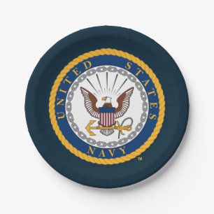 Amerikaanse marine Navy Emblem Papieren Bordje