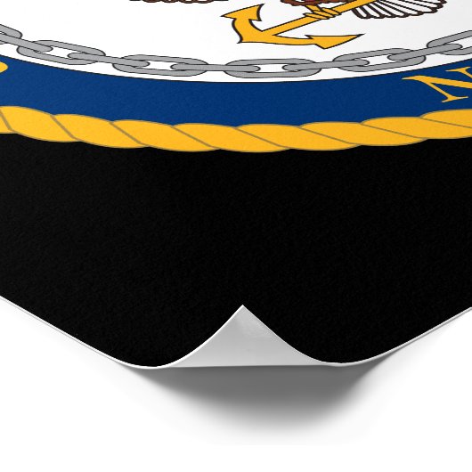 Amerikaanse marine | Navy Emblem Poster (Hoek)