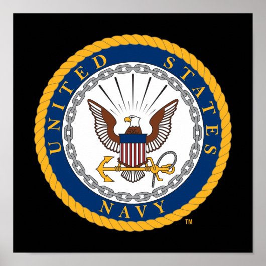 Amerikaanse marine | Navy Emblem Poster (Voorkant)