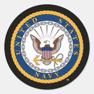 Amerikaanse marine Navy Emblem Ronde Sticker