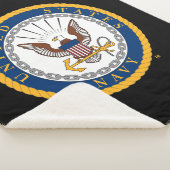 Amerikaanse marine | Navy Emblem Sherpa Deken (3/4)
