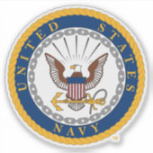 Amerikaanse marine | Navy Emblem Sticker (Voorkant)