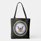 Amerikaanse marine | Navy Emblem Tote Bag (Achterkant)