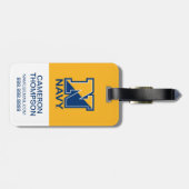 Amerikaanse marine | Navy Initiaal N Bagagelabel (Achterkant horizontaal)