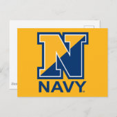 Amerikaanse marine | Navy Initiaal N Briefkaart (Voorkant / Achterkant)