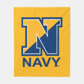 Amerikaanse marine | Navy Initiaal N Fleece Deken (Voorkant)