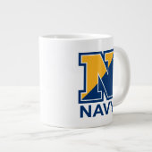 Amerikaanse marine | Navy Initiaal N Grote Koffiekop (Voorkant rechts)