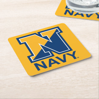 Amerikaanse marine | Navy Initiaal N Kartonnen Onderzetters
