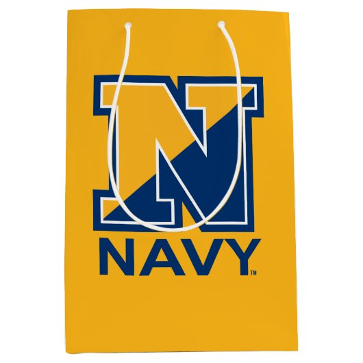 Amerikaanse marine | Navy Initiaal N Medium Cadeauzakje (Voorkant)