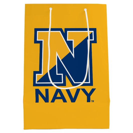 Amerikaanse marine | Navy Initiaal N Medium Cadeauzakje (Achterkant)