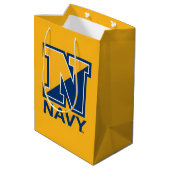 Amerikaanse marine | Navy Initiaal N Medium Cadeauzakje (Achterkant Gekanteld)