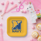 Amerikaanse marine | Navy Initiaal N Papieren Bordje (Feest)