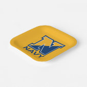 Amerikaanse marine | Navy Initiaal N Papieren Bordje (Gebogen)