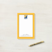 Amerikaanse marine | Navy Initiaal N Post-it® Notes (Op bureau)