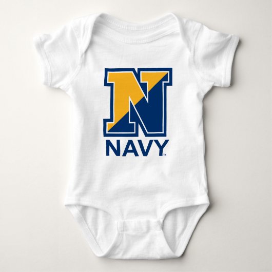 Amerikaanse marine | Navy Initiaal N Romper (Voorkant)