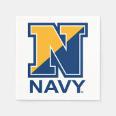 Amerikaanse marine | Navy Initiaal N Servet (Voorkant)