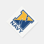 Amerikaanse marine | Navy Initiaal N Servet (Hoek)