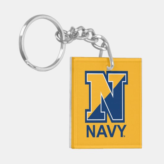 Amerikaanse marine | Navy Initiaal N Sleutelhanger (Voorkant Links)