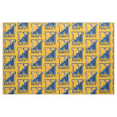Amerikaanse marine | Navy Initiaal N Stof (Fat Quarter)