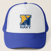 Amerikaanse marine | Navy Initiaal N Trucker Pet (Voorkant)