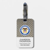 Amerikaanse marine | Officiële kosten Bagagelabel (Achterkant verticaal)