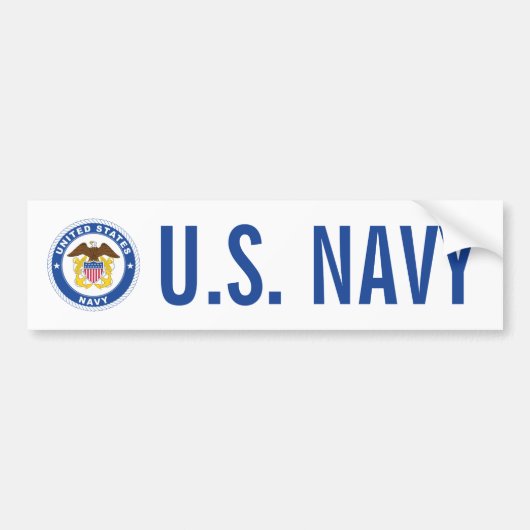 Amerikaanse marine | Officiële kosten Bumpersticker (Voorkant)