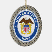 Amerikaanse marine | Officiële kosten Keramisch Ornament (Rechts)