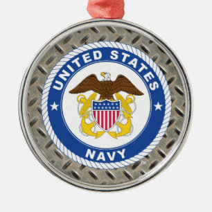 Amerikaanse marine Officiële kosten Metalen Ornament