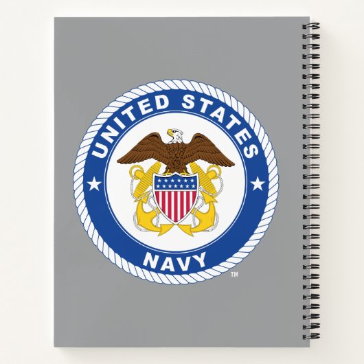 Amerikaanse marine | Officiële kosten Notitieboek (Achterkant)