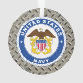 Amerikaanse marine | Officiële kosten Ornament (achterkant)