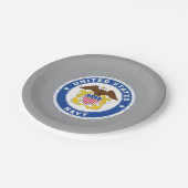 Amerikaanse marine | Officiële kosten Papieren Bordje (Gekanteld)