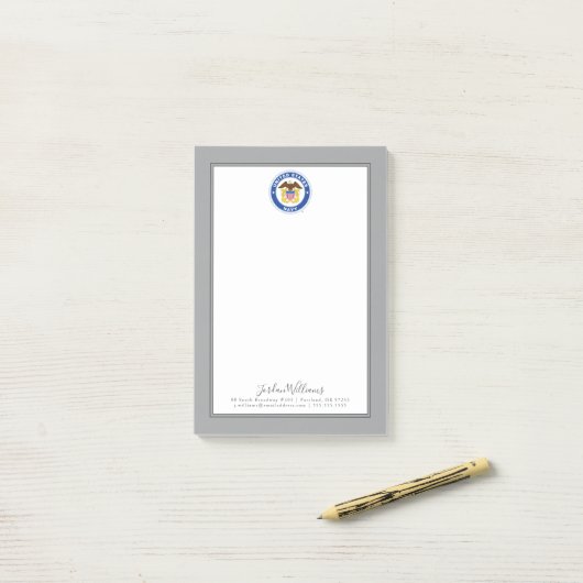 Amerikaanse marine | Officiële kosten Post-it® Notes (Op bureau)