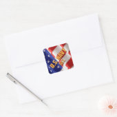 Amerikaanse marine-Stickers Vierkante Sticker (Envelop)