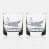  AMERIKAANSE MARINE WHISKY GLAS (Voorkant)