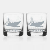  AMERIKAANSE MARINE WHISKY GLAS (Achterkant)