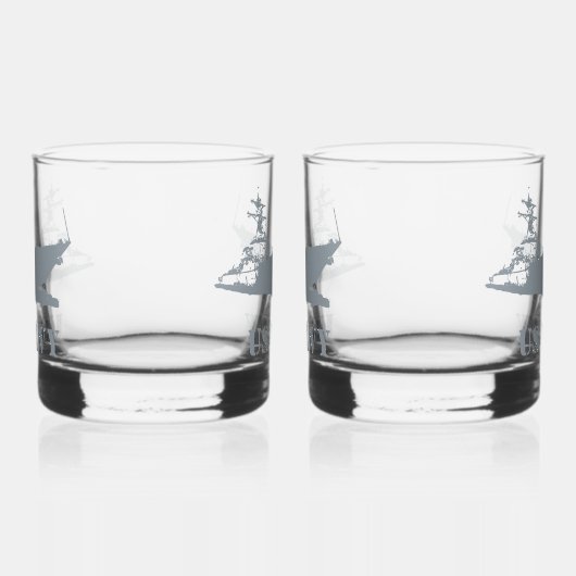  AMERIKAANSE MARINE WHISKY GLAS (Rechts)